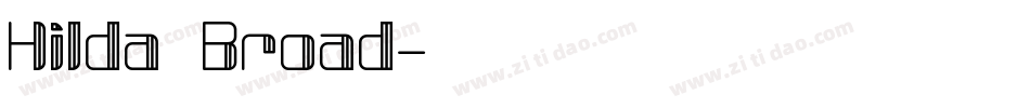 Hilda Broad字体转换